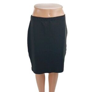 Max Studio Black Pencil Skirt Womens Size M Knee Length Stretch Office Work